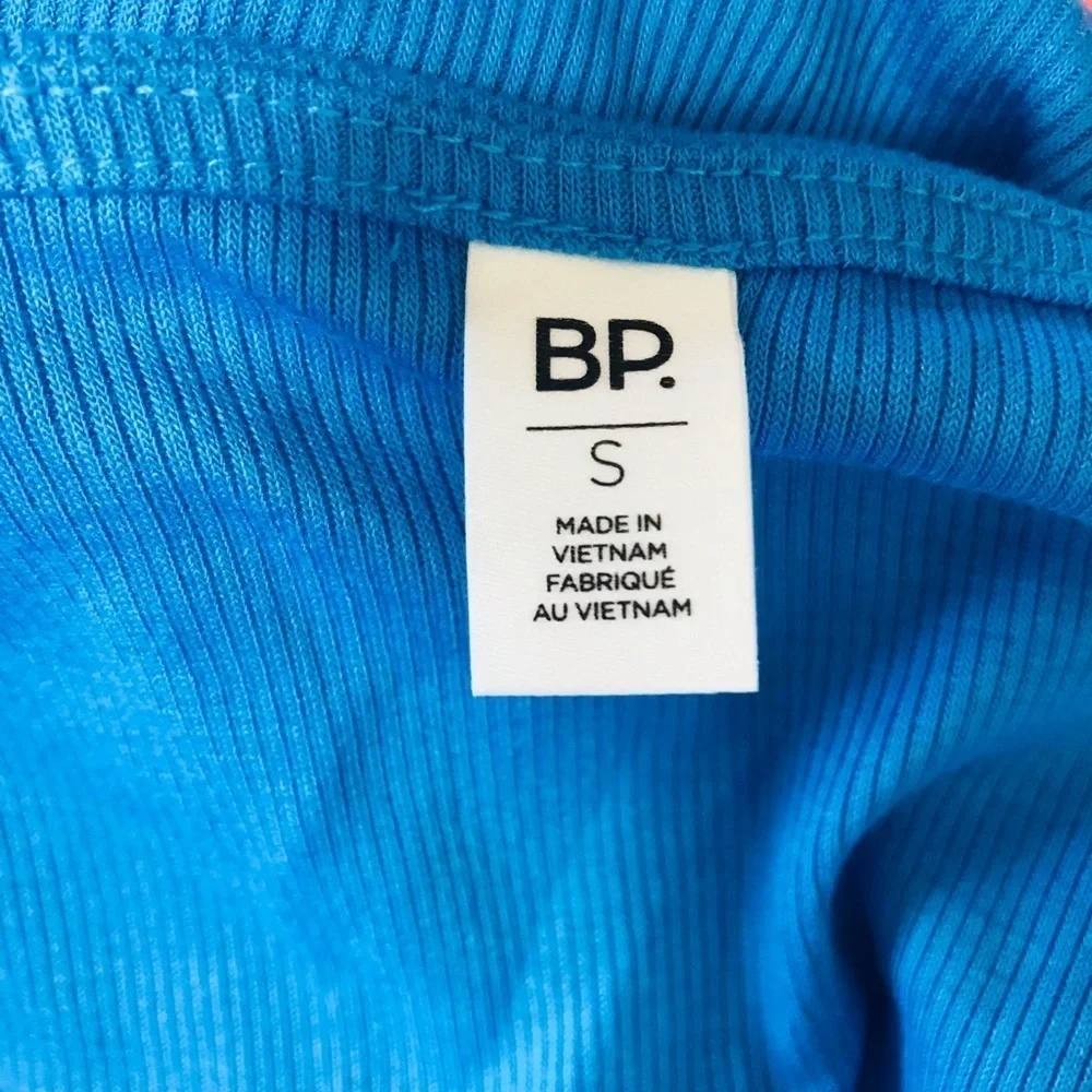 BP High Ruffle Strap Tank Blue Small - Picture 4 of 4
